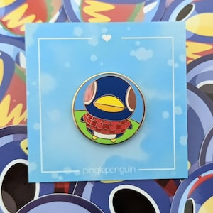 Fish Eye Doorbell Roald Penguin Enamel Pin