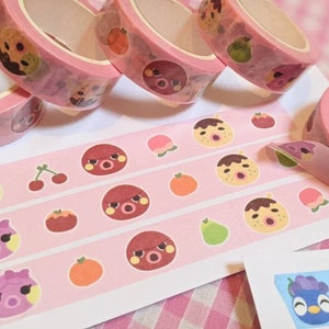 Pink Octopus Washi Tape Animal Crossing