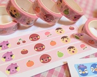 Pink Octopus Washi Tape Animal Crossing