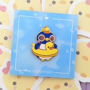 Rubber Duckie Roald Pool Party Enamel Pin