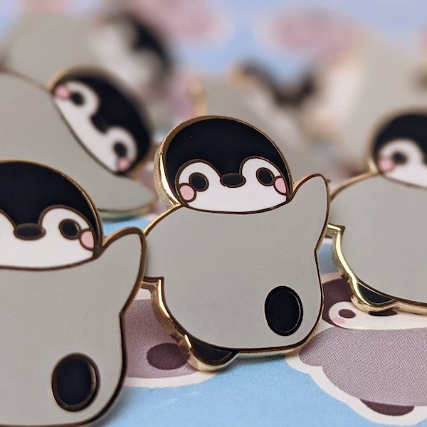 Cute Penguin "Pejoy" Enamel Pin