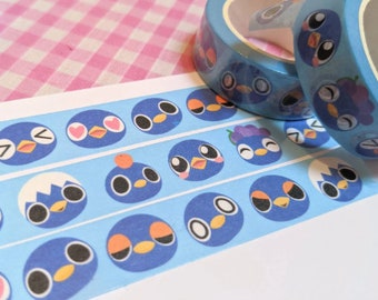 Blue Penguin Roald Washi Tape Animal Crossing