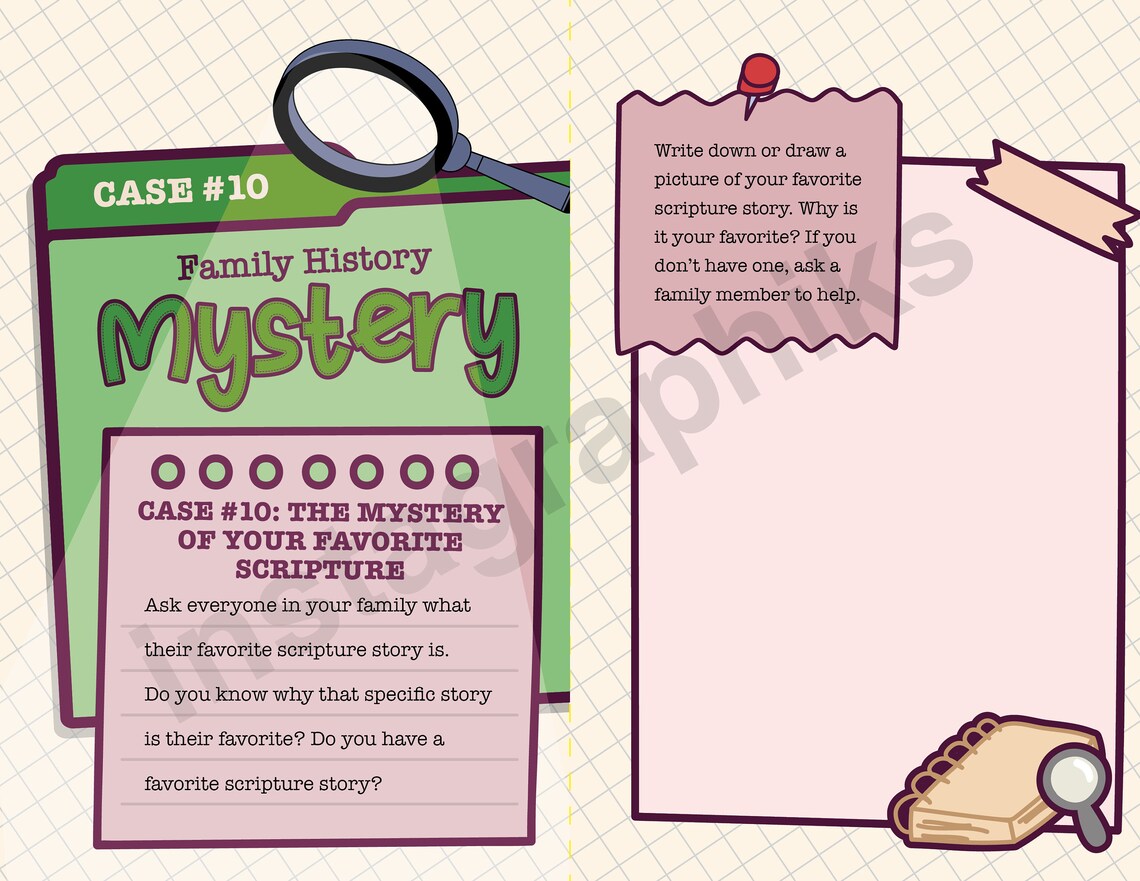 LDS PDF Print Family History for Kids LDS Activity Youth Etsy