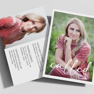 LDS Missionary Farewell Invitation Template, Elder, Sister, Printable, Called to Serve Mission, Double-Sided, Downloadable