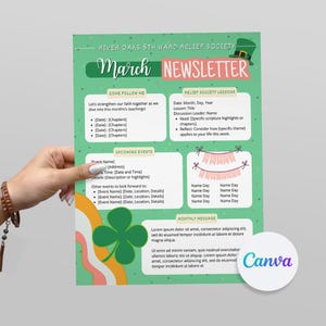 Modelli di newsletter di marzo Modello della Società di Soccorso Primaria LDS Newsletter Bollettino mensile Bollettino scolastico in classe Modello di newsletter