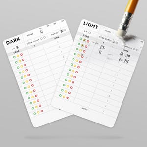 Lacrosse Referee White Card: Reusable Matte Plastic Score Card, Weatherproof LAX Official Gear