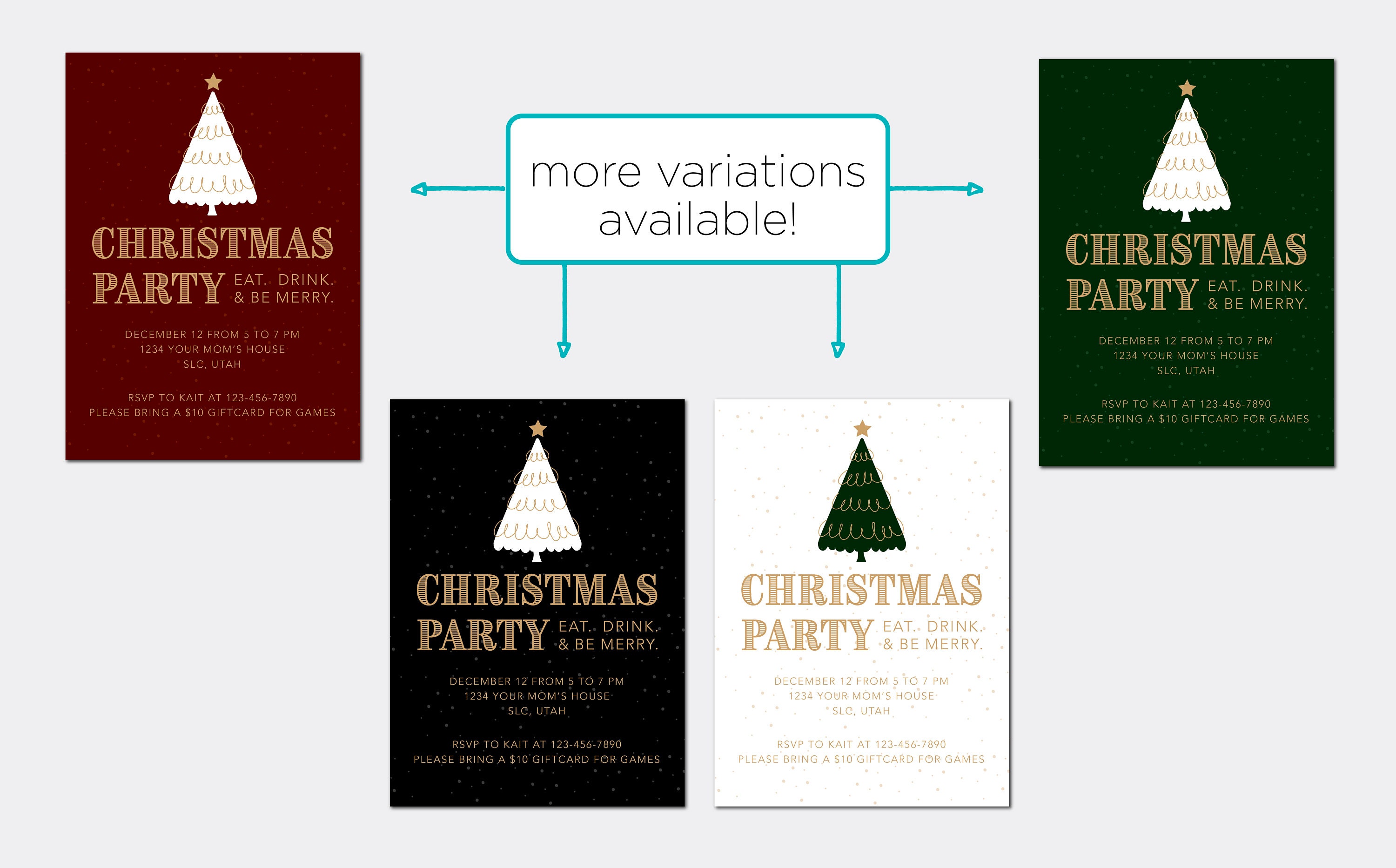 Fun Christmas Party Invite Template Holiday Invite Template Christmas Fun Christmas Party Invite Template Holiday Invite Template Christmas