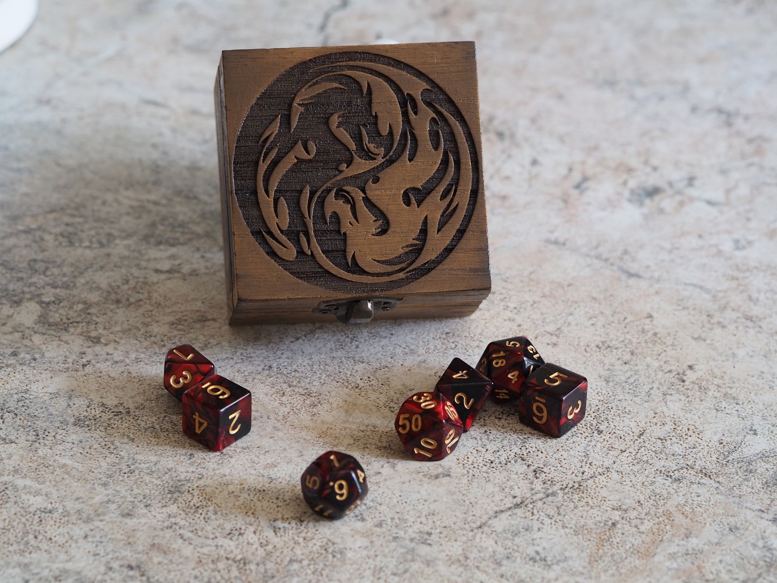 DND Dice box / dice vault / engraved dice holder / dnd gifts Etsy