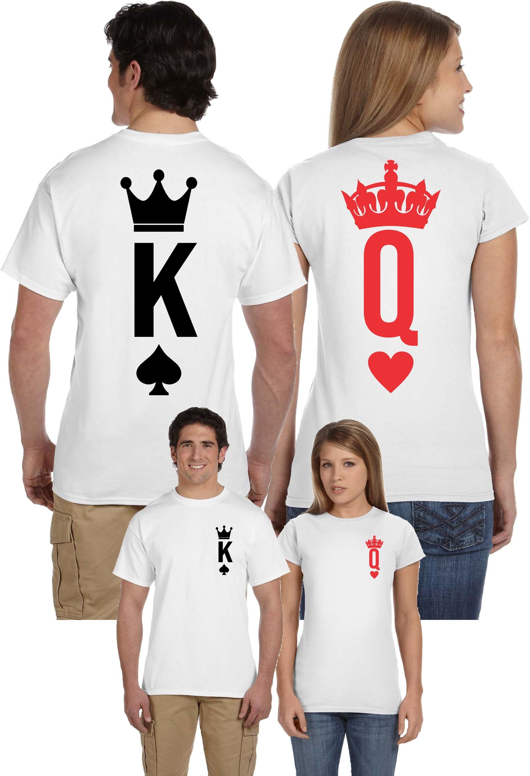 King and Queen Cute Couples Matching Shirts Great Anniversary | Etsy