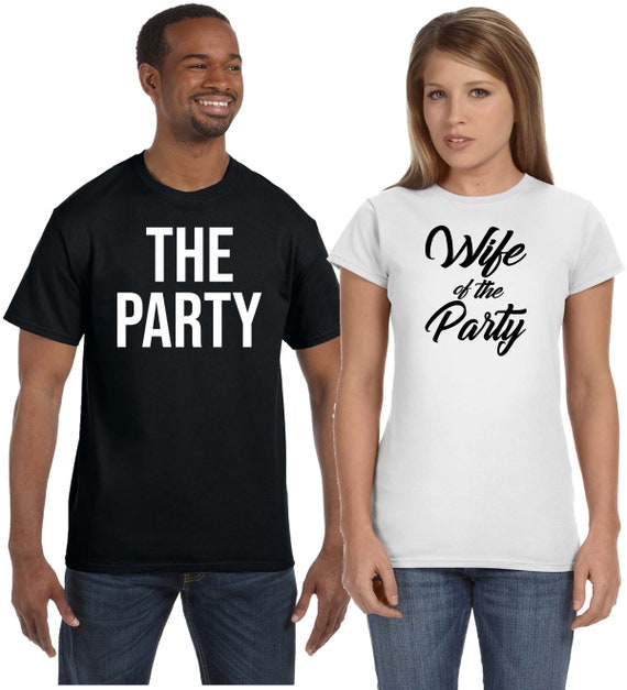 Cute the Party Wife of the Party Matching Couples Anniversary | Etsy