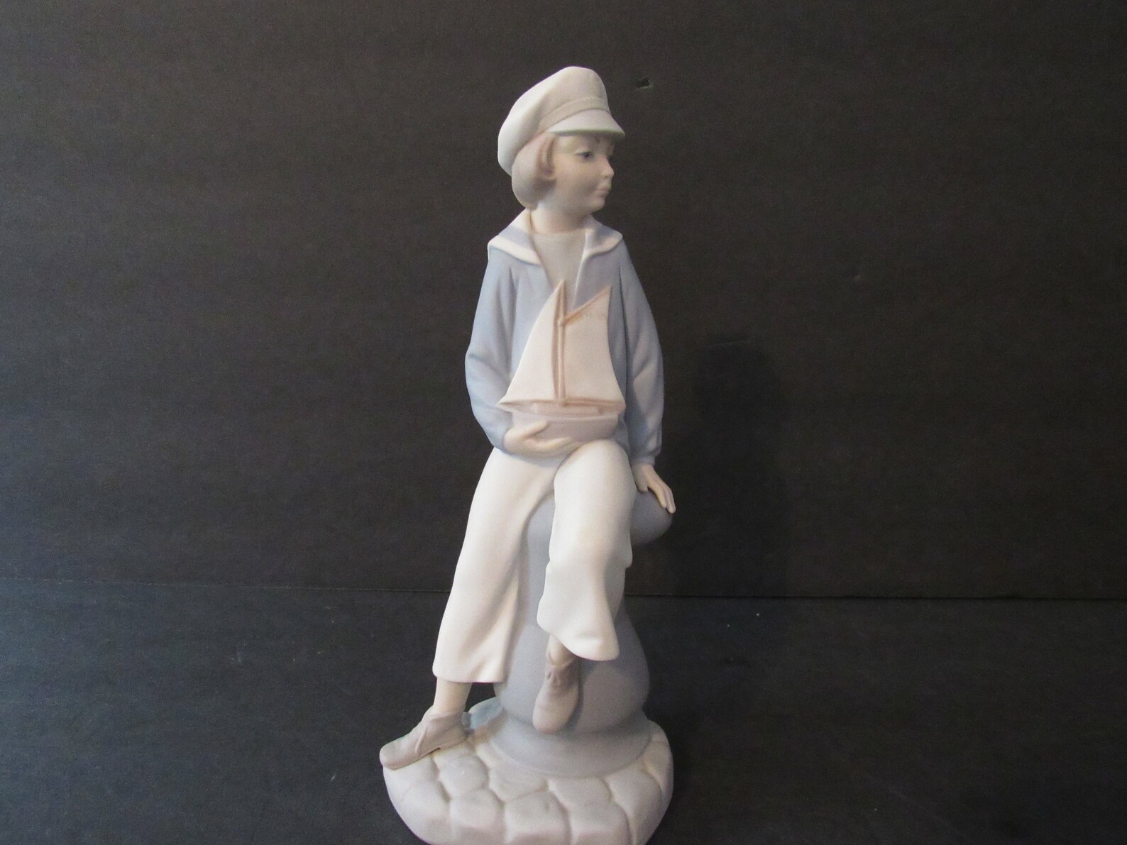 Lladro Figurine Sailor BOY WITH YACHT Sailboat 4810 Etsy