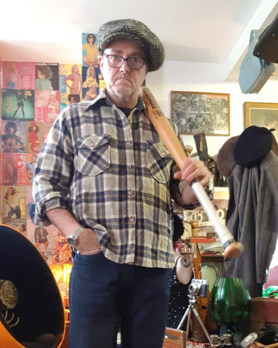 Image of Vintage 1950S 50's Blue Check Plaid Tip Top Lumberjack Buffalo Rockabilly Flannel Shirt Jac Jacket.large To Xl Vgc