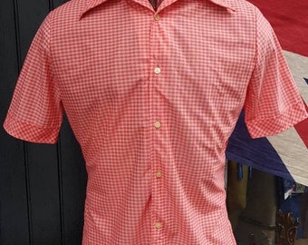 トップス 60s VINTAGE OPEN COLLAR SHIRT 50s 60s Open Collar Shirt - Etsy