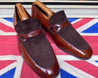 Vintage 1970s Loafers Men's Tan Slip on Shoes Caddyshack Disco - Etsy