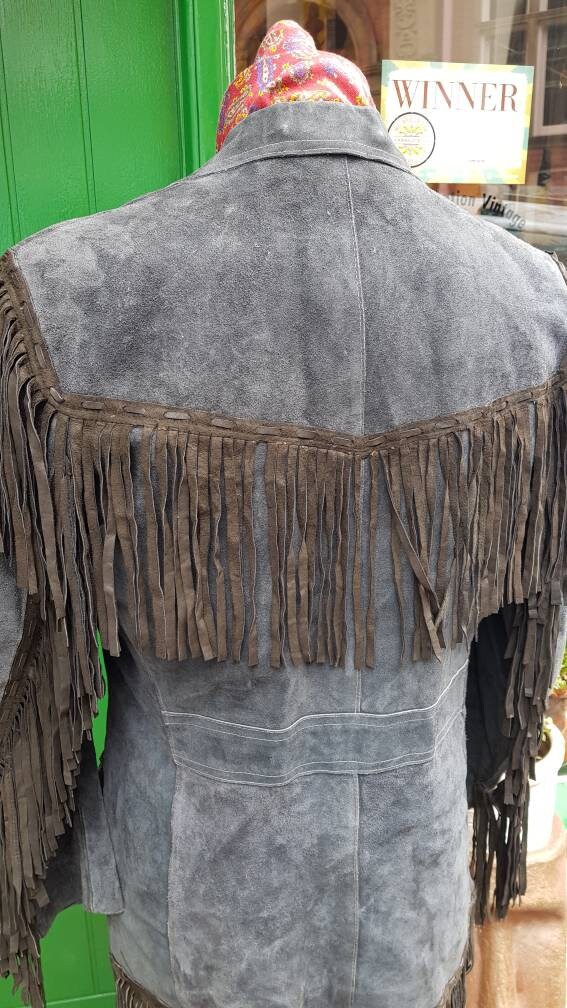 Vintage 1960s 60's 70's Leather Suede Fully Fringed | Etsy