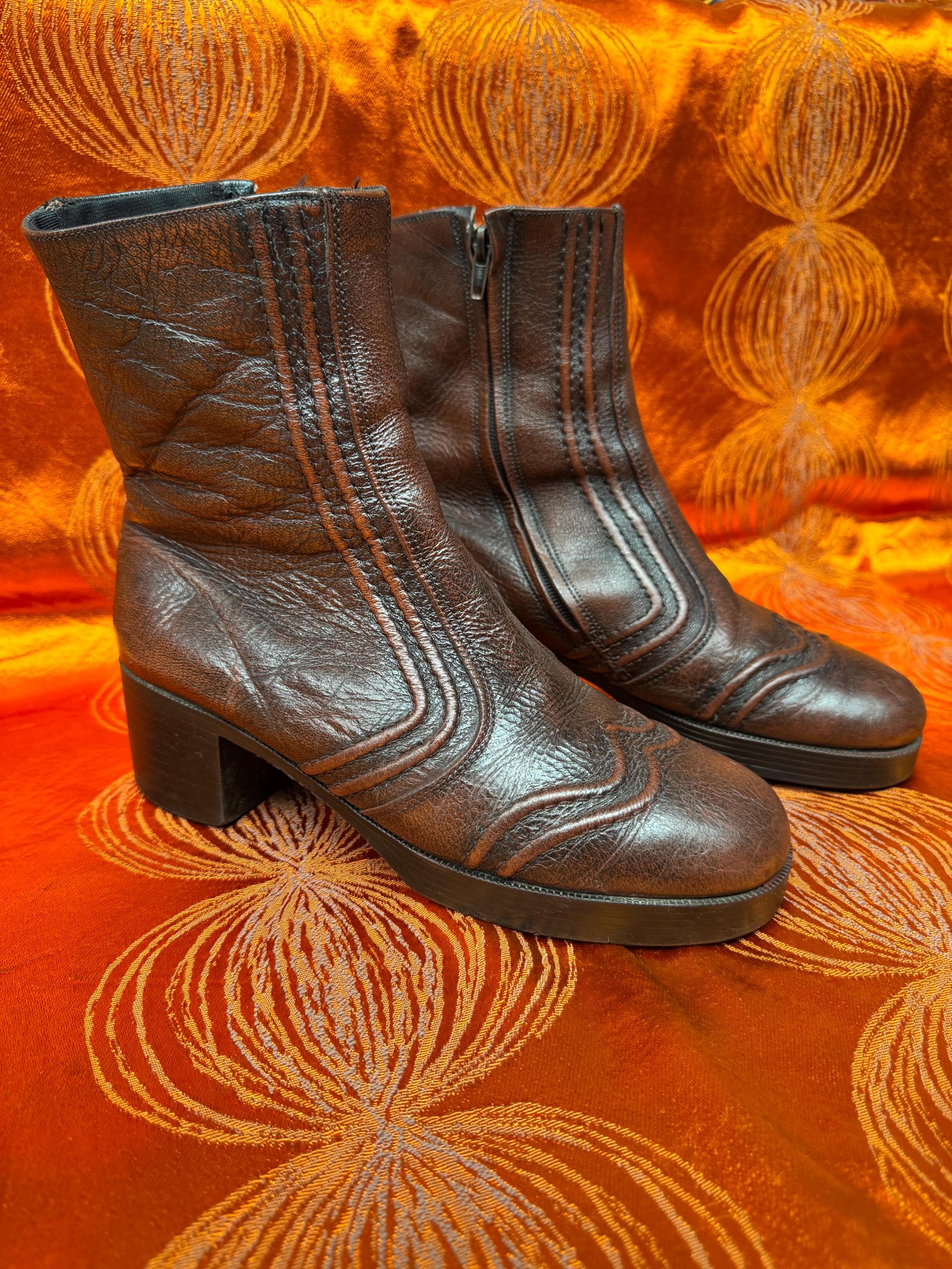 70s Glam Rock Boots - Etsy - Page 2