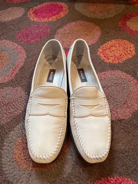 Hombre clásico Bally soft crema penny mocasines de - Etsy España