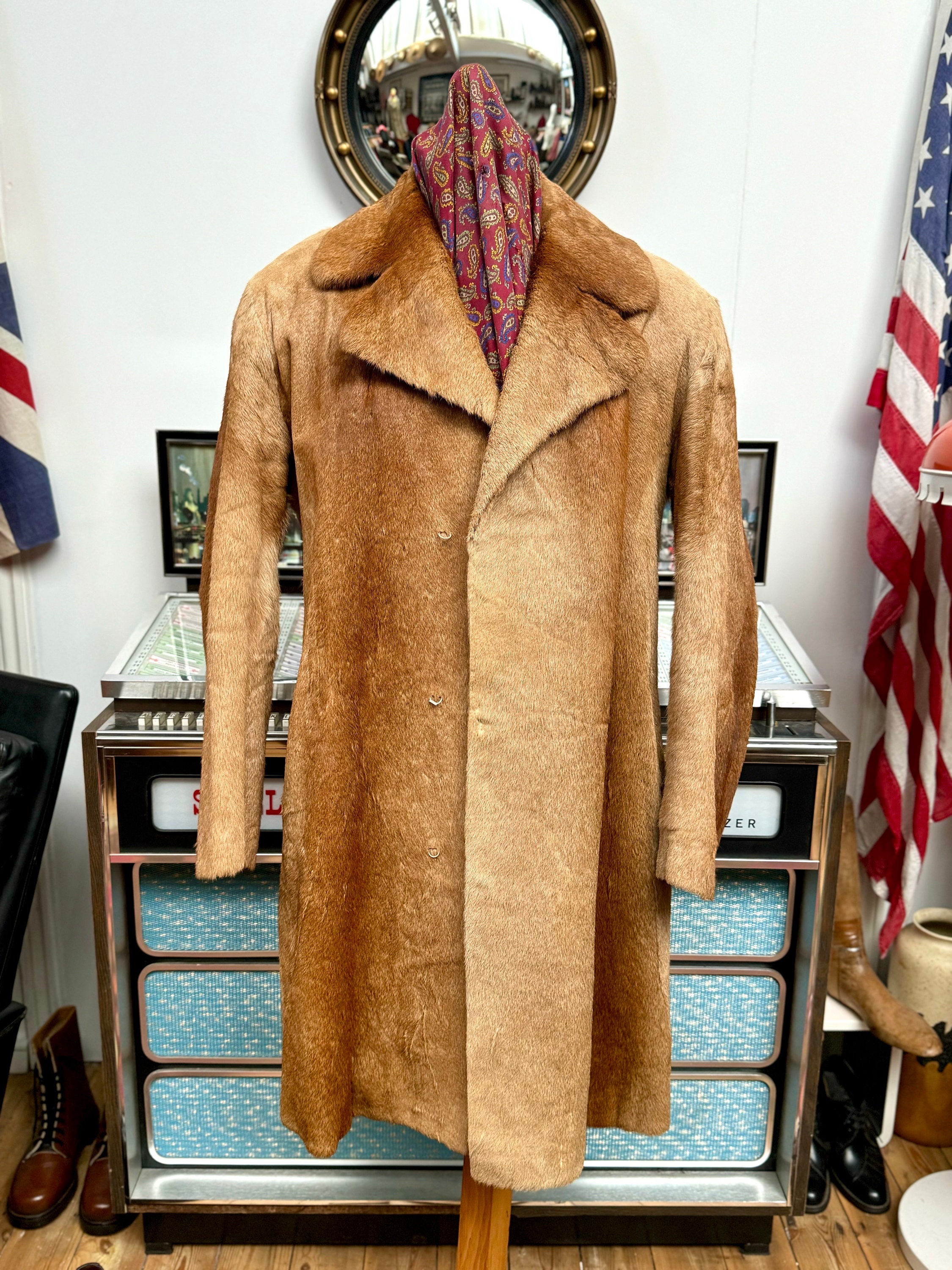 60s mens fur coat - Etsy 日本