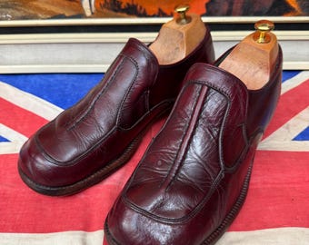 ヴィンテージ 70 年代 プラットフォーム シューズ ハイヒール グレー