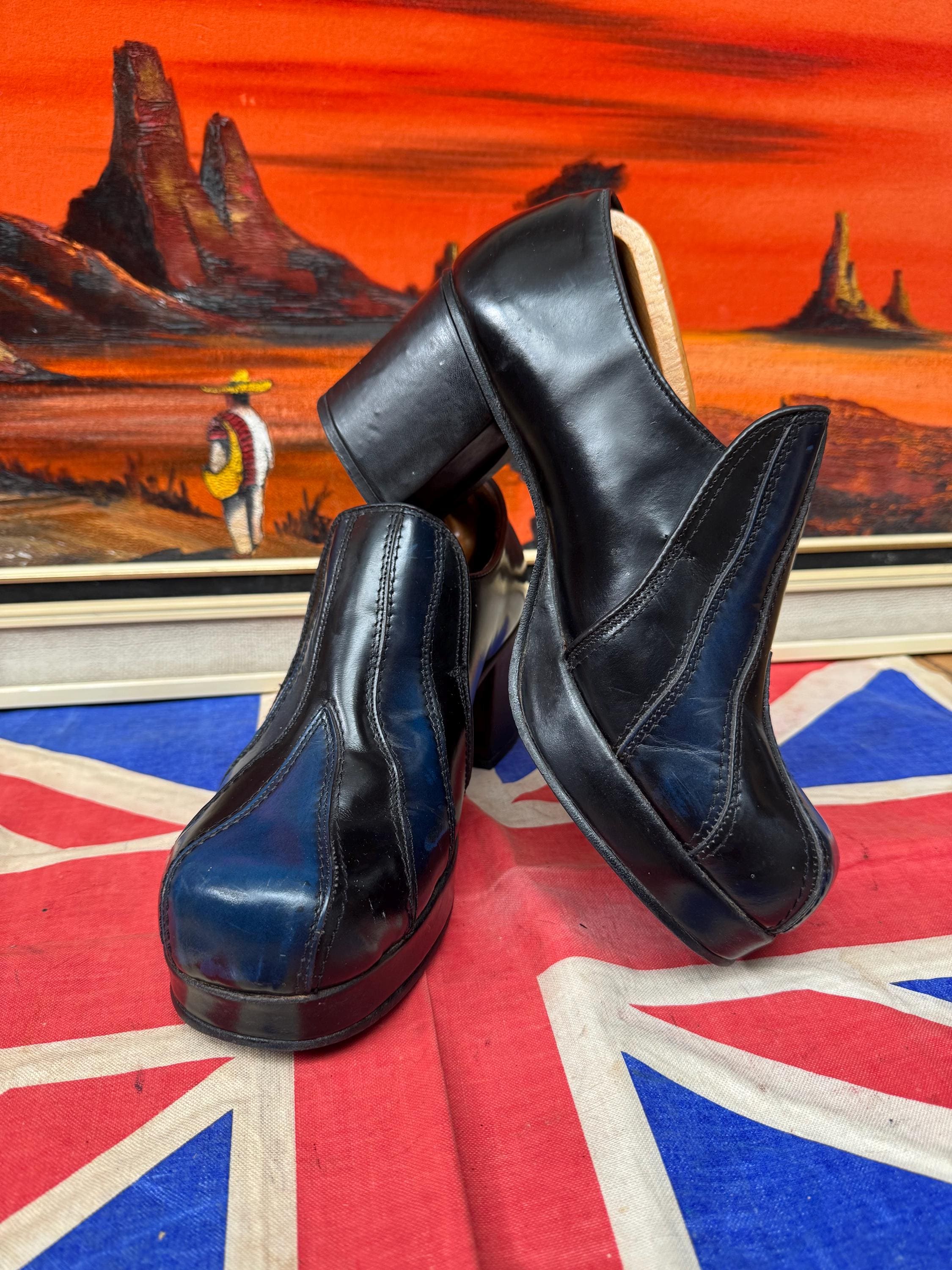 Mens Disco Platform Shoes - Etsy