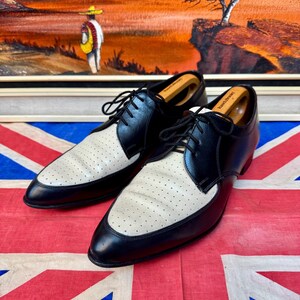70s Vintage Black White Loafers - Etsy display picture 1