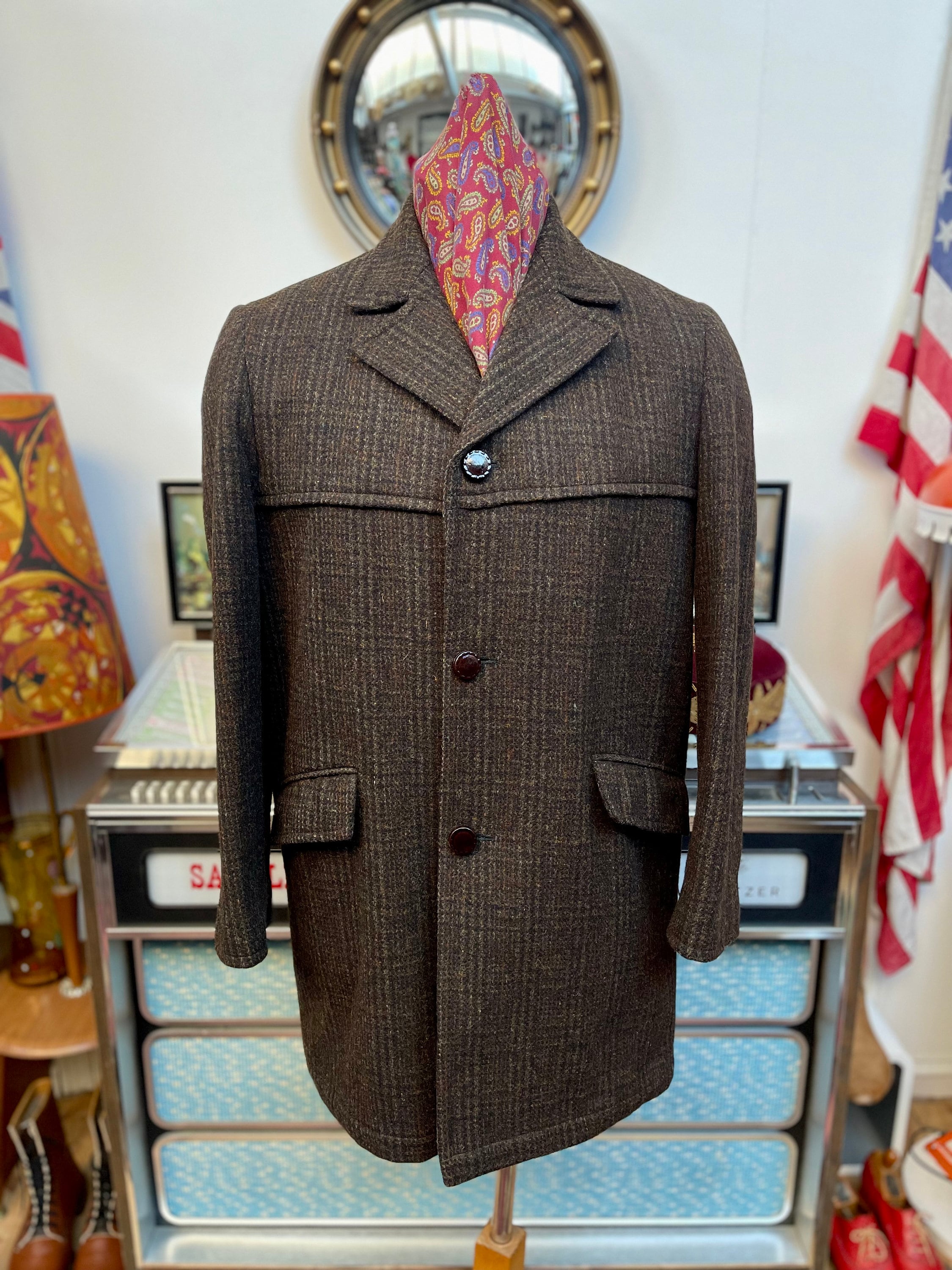 Men's wool car jacket top