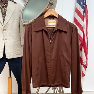 50s rayon gabardine black ロカビリー ジャケット・アウター