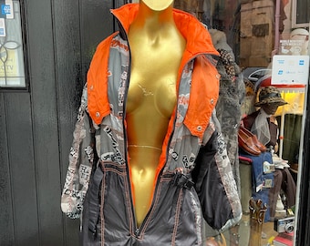 Traje de esquí para nieve todo en uno Proportion Express, vintage, retro, años 80, talla pequeña, VGC