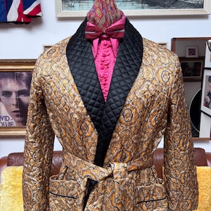 Vintage Silk Smoking Jacket - Etsy