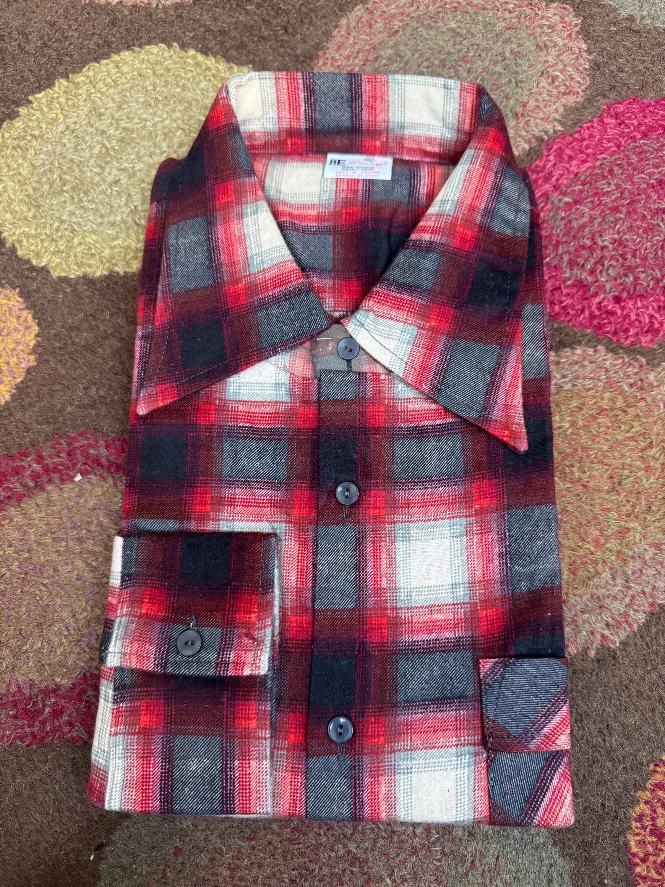 60's Check Shirt - Etsy Canada