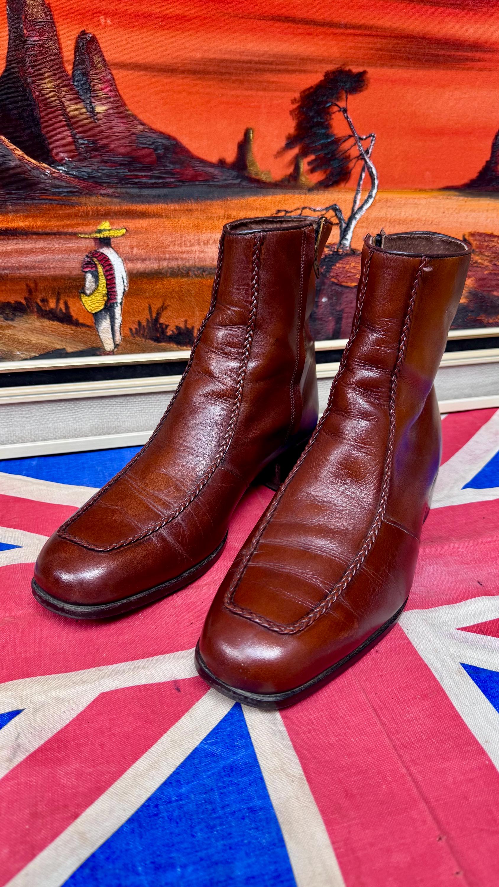 1970s Side Zip Boot - Etsy