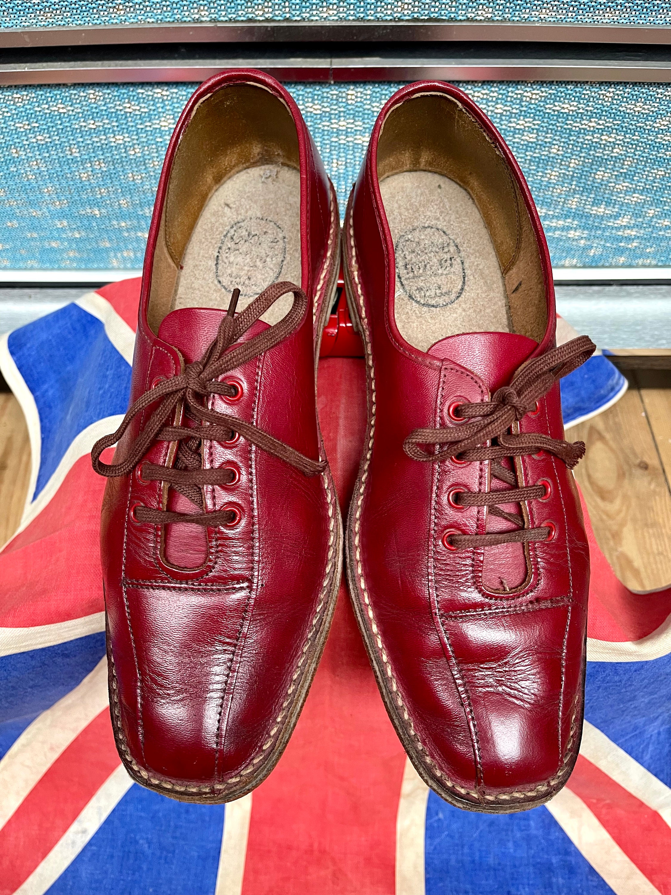 Chaussures de bowling vintage tr s fin des ann es 70 d but des