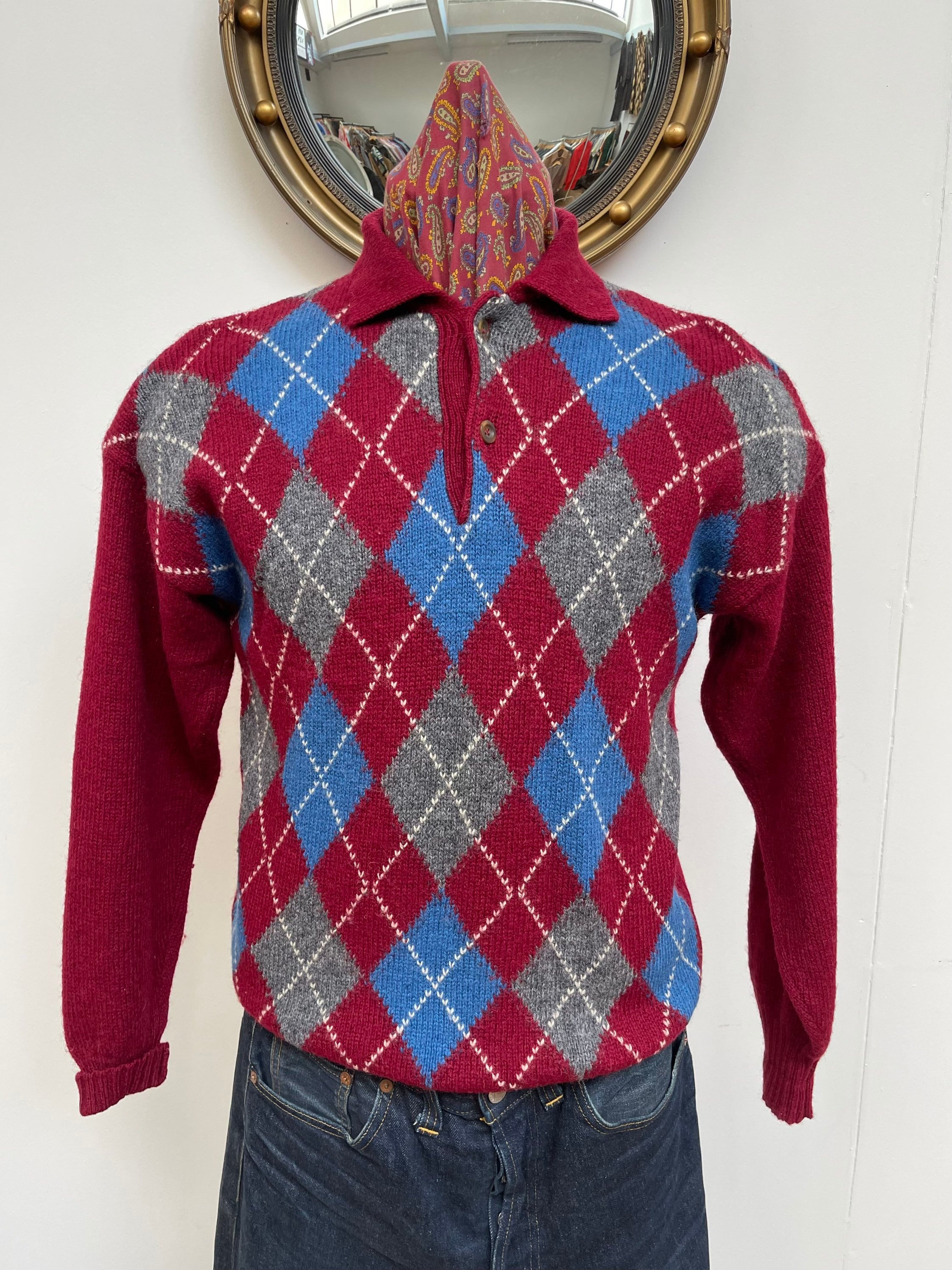 Red Pringle Jumper Etsy Australia