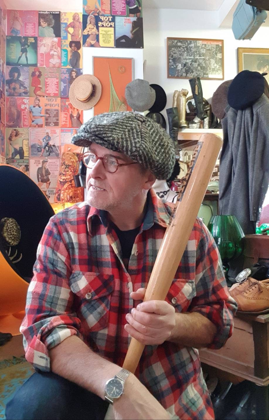 Image of Vintage 1950S 50's Red Check Plaid Tip Top Lumberjack Buffalo Rockabilly Flannel Shirt Jac Jacket.large To Xl Vgc