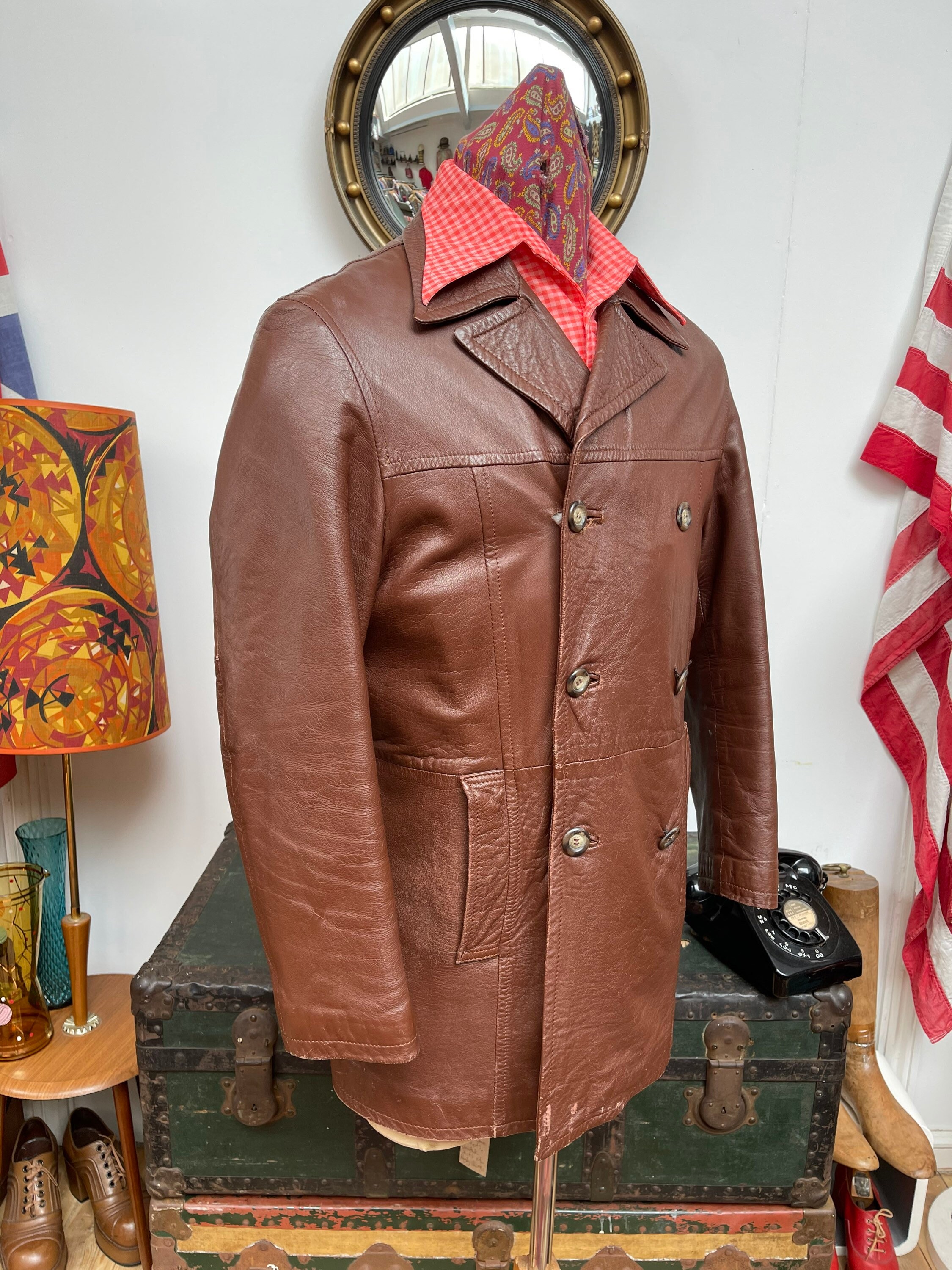 70s archive nappa leather jacket vintage 【公式通販】