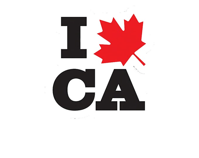 I Canada vinyl decal