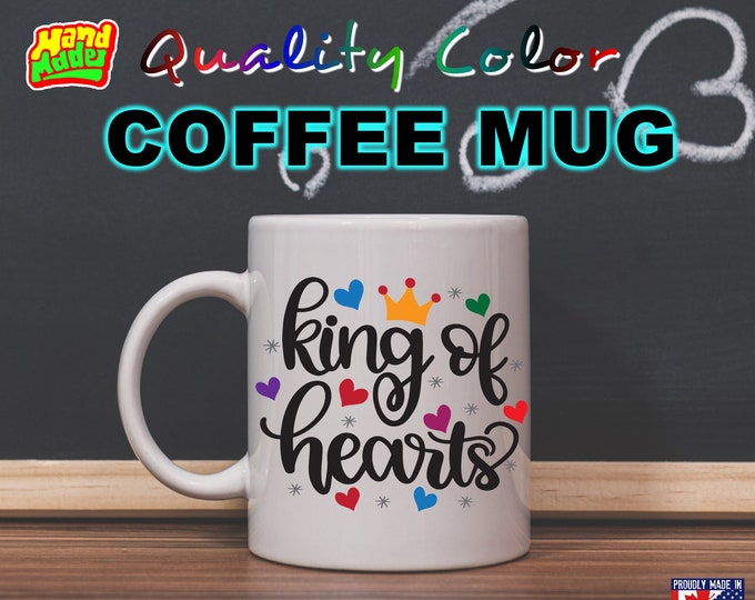 Valentines Day Love Mug Funny Custom Personalized Coffee Mugs, printed on a 11 or 15 oz White Mug