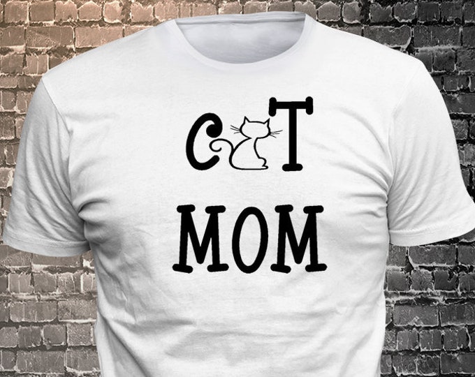 2 T-Shirts Deal Inflation Buster - Cat Mom Long Lasting Vinyl Print T-Shirt - Cat T-Shirt, Cat tshirt