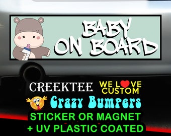 Bebe Aimant A Bord Etsy