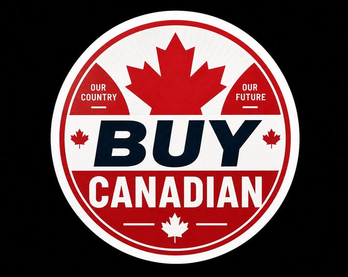 Buy Canadian Round Bumper Sticker, Magnet, Vinyl Sticker or Window Cling, UV Laminate Coating, laptop, water bottle