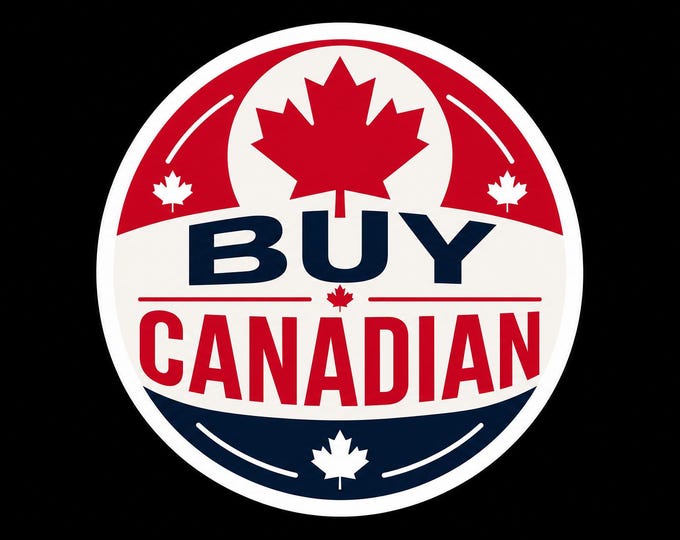 Buy Canadian Round Bumper Sticker, Magnet, Vinyl Sticker or Window Cling, UV Laminate Coating, laptop, water bottle