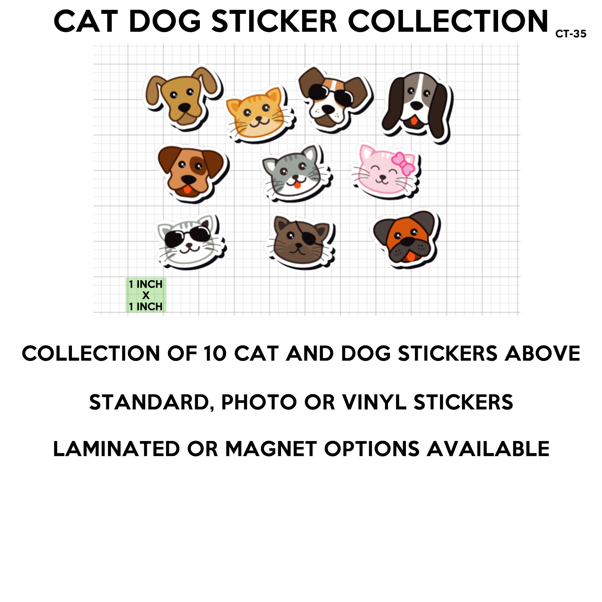 120ct Stickers Cats and Dogs