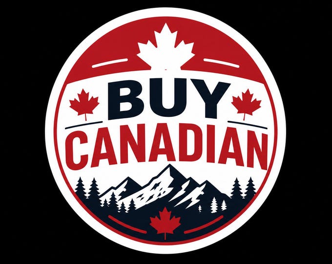 Buy Canadian Round Bumper Sticker, Magnet, Vinyl Sticker or Window Cling, UV Laminate Coating, laptop, water bottle