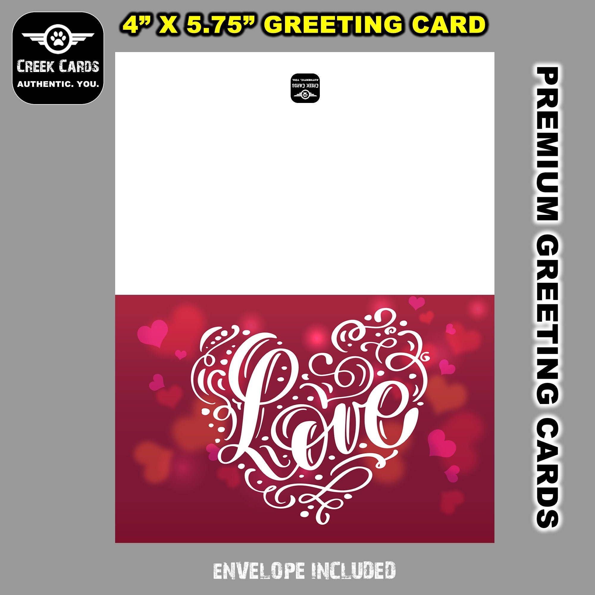 Valentines Day Premium Greeting Card Triple Layer with Laminate Coating. 5.25-5.5 inches high by 4-4.25 inches wide Valentines Day Premium Greeting Card Triple Layer with Laminate Coating. 5.25-5.5 inches high by 4-4.25 inches wide