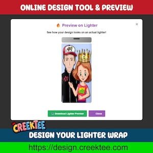 Custom 3x Lighter Sticker Wraps, your photo, text, or images, quantity bundles available, with laminate coating. 3x, 6x, 9x, 18x, 36 plus image 10