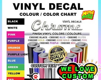 2x Text Vinyl Decals in various sizes for water bottles, laptops, lockers, books, various sizes and colors
