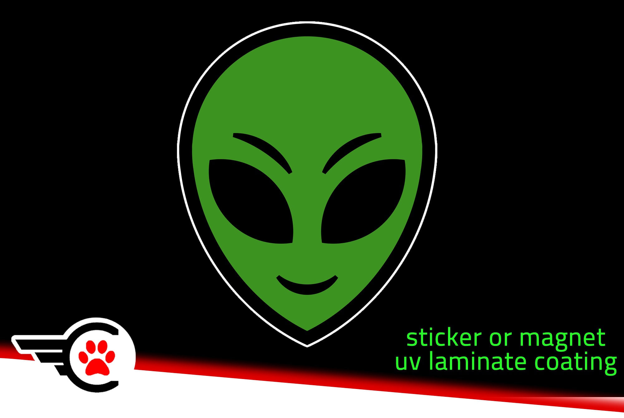 Alien Selfie Sticker / Magnet