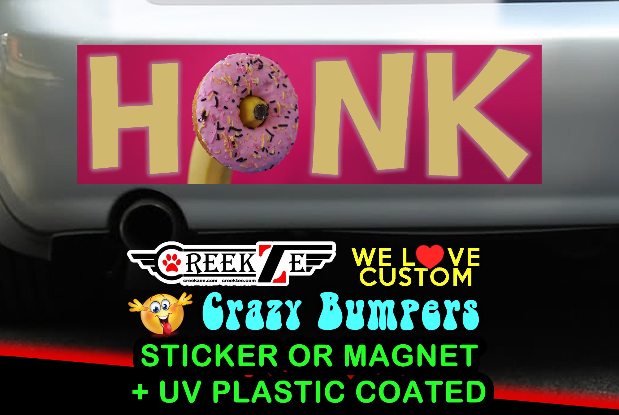 HONK if you're horny  10 x 3 Sticker OR Magnet