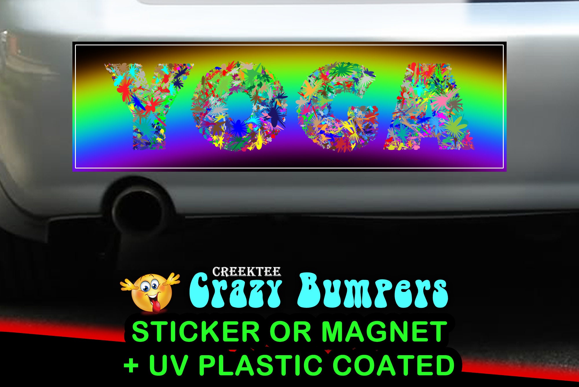 CAD$7.99 - YOGA 10 x 3 Bumper Sticker or Magnetic Bumper Sticker Available CAD$7.99 - YOGA 10 x 3 Bumper Sticker or Magnetic Bumper Sticker Available