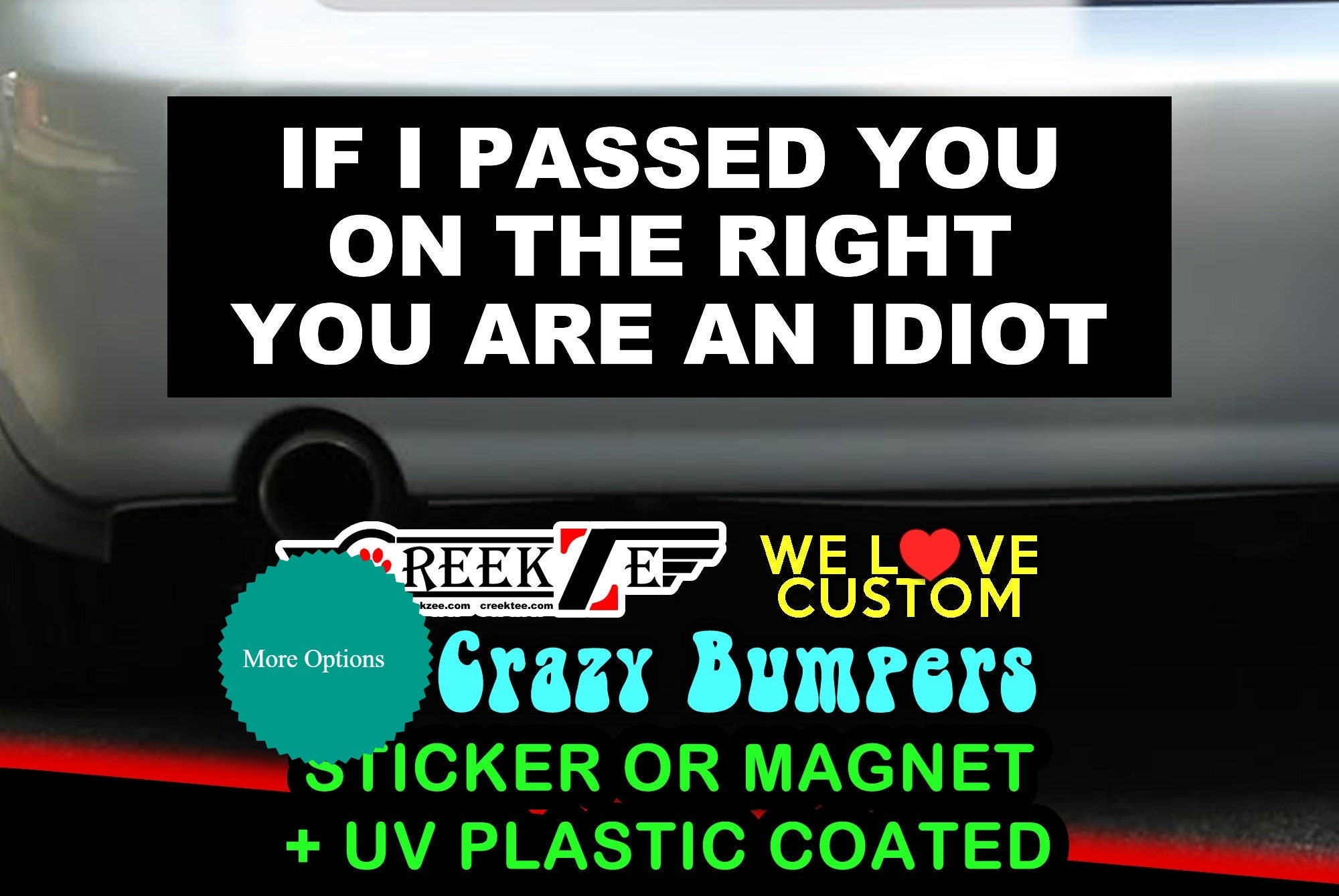 You Are An Idiot : ) Sticker for Sale by bugmachine